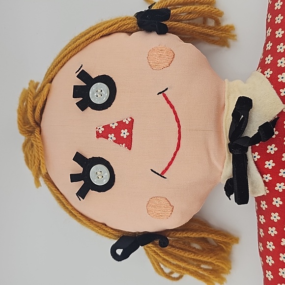 Vintage Stuffed Raggedy Ann Rag Doll Hanger - Picture 3 of 13